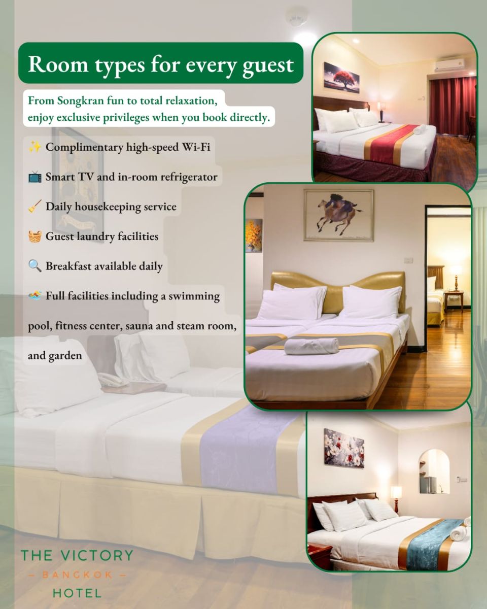 The Victory Bangkok Hotel - Room Type