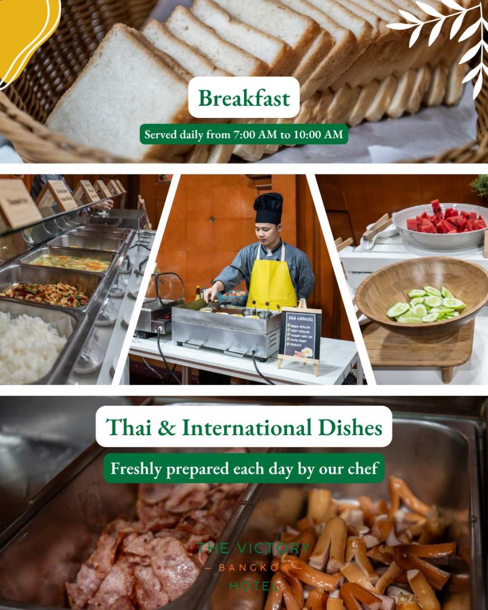 The Victory Bangkok Hotel - Breakfast