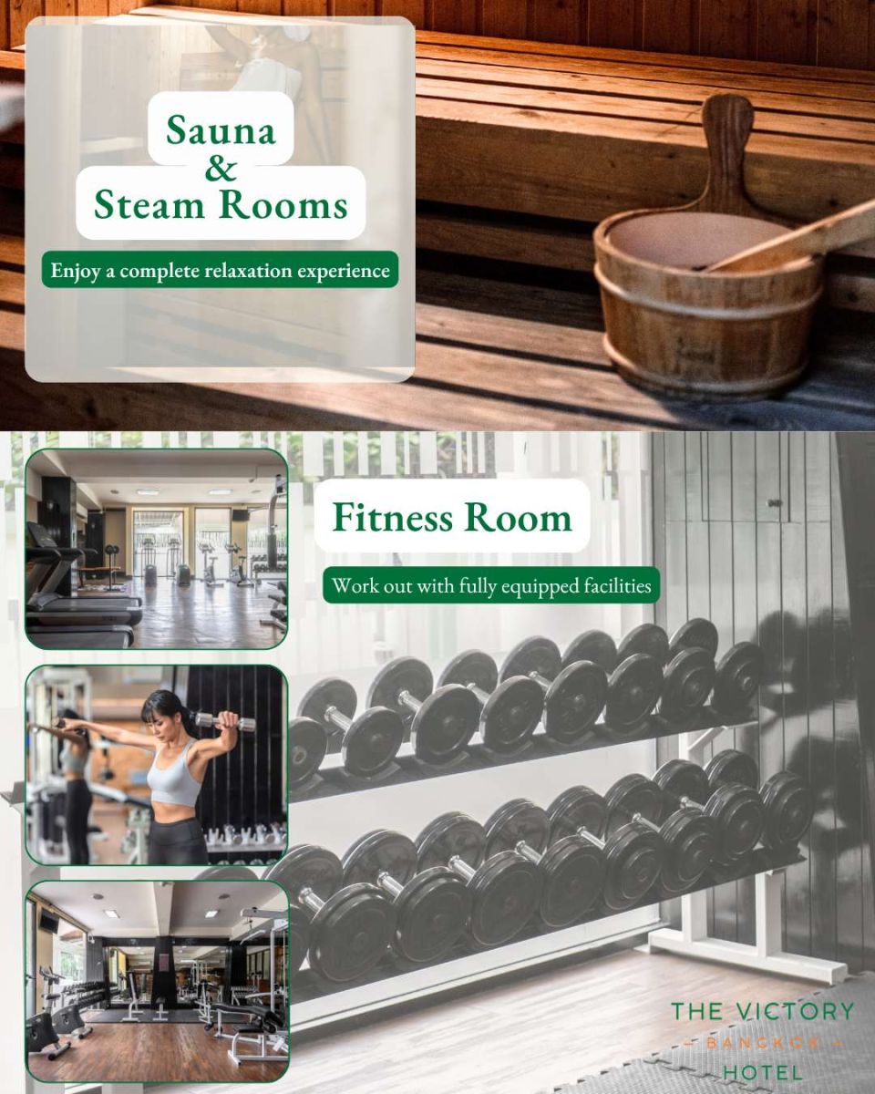 The Victory Bangkok Hotel - Sauna & Steam Rooms & Fitness Room