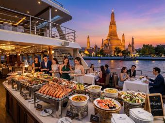 ล่องเรือเจ้าพระยา บุฟเฟ่ต์ เจ้าไหนดี ปี 2026 อัปเดตใหม่ครบทุกเจ้า